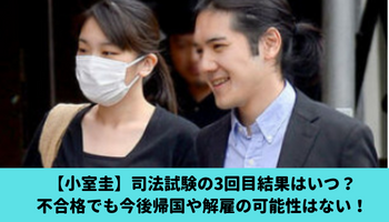 小室圭 司法試験の3回目結果はいつ 不合格でも今後帰国や解雇の可能性はない ゆごてん